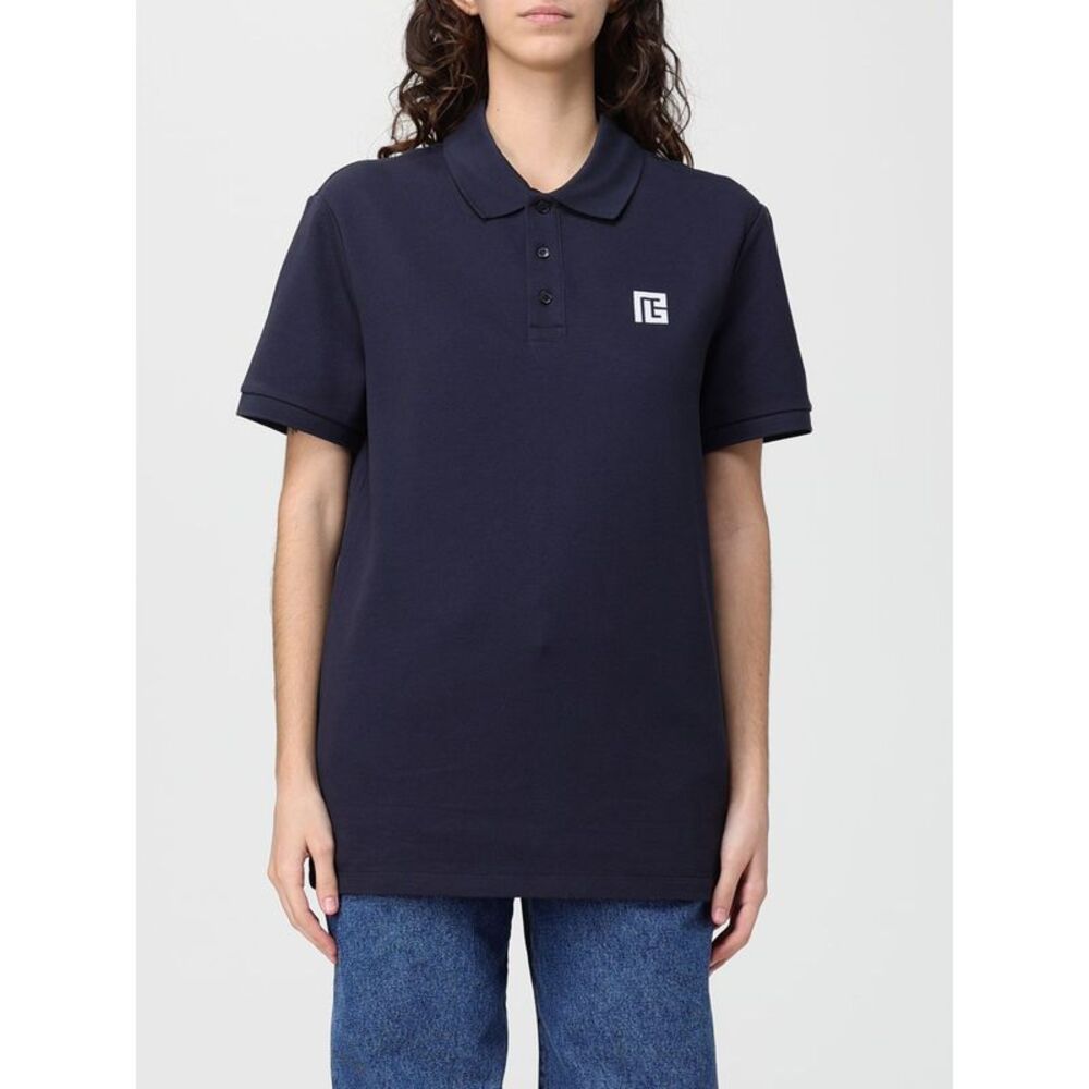 Balmain Polo Shirt Woman Blue